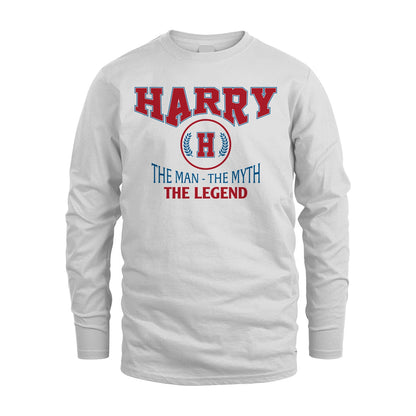 The Man The Myth The Legend Jet Style Shirt HARRY M1-9