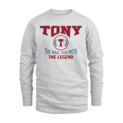 The Man The Myth The Legend Jet Style Shirt TONY M1-9