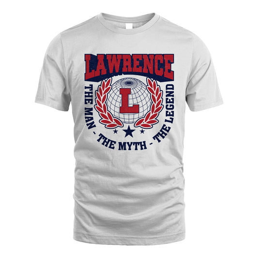 The Man The Myth The Legend Logo Shirt LAWRENCE M1-30