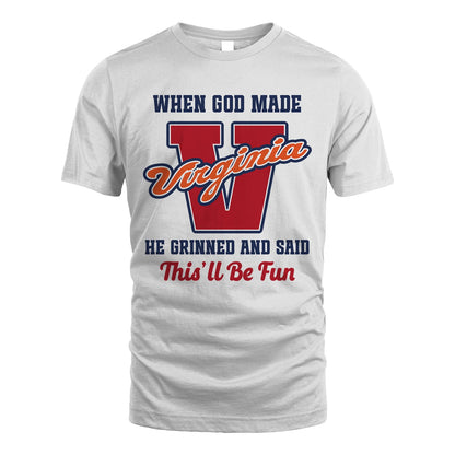 God Made Your Name Custom Shirt VIRGINIA M1-16