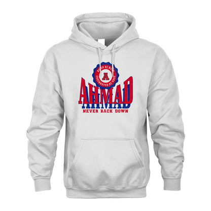 Your Name Never Back Down Shirt AHMAD M1-33