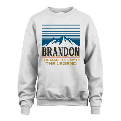 The Man The Myth The Legend Vintage Mountain Shirt BRANDON M1-19