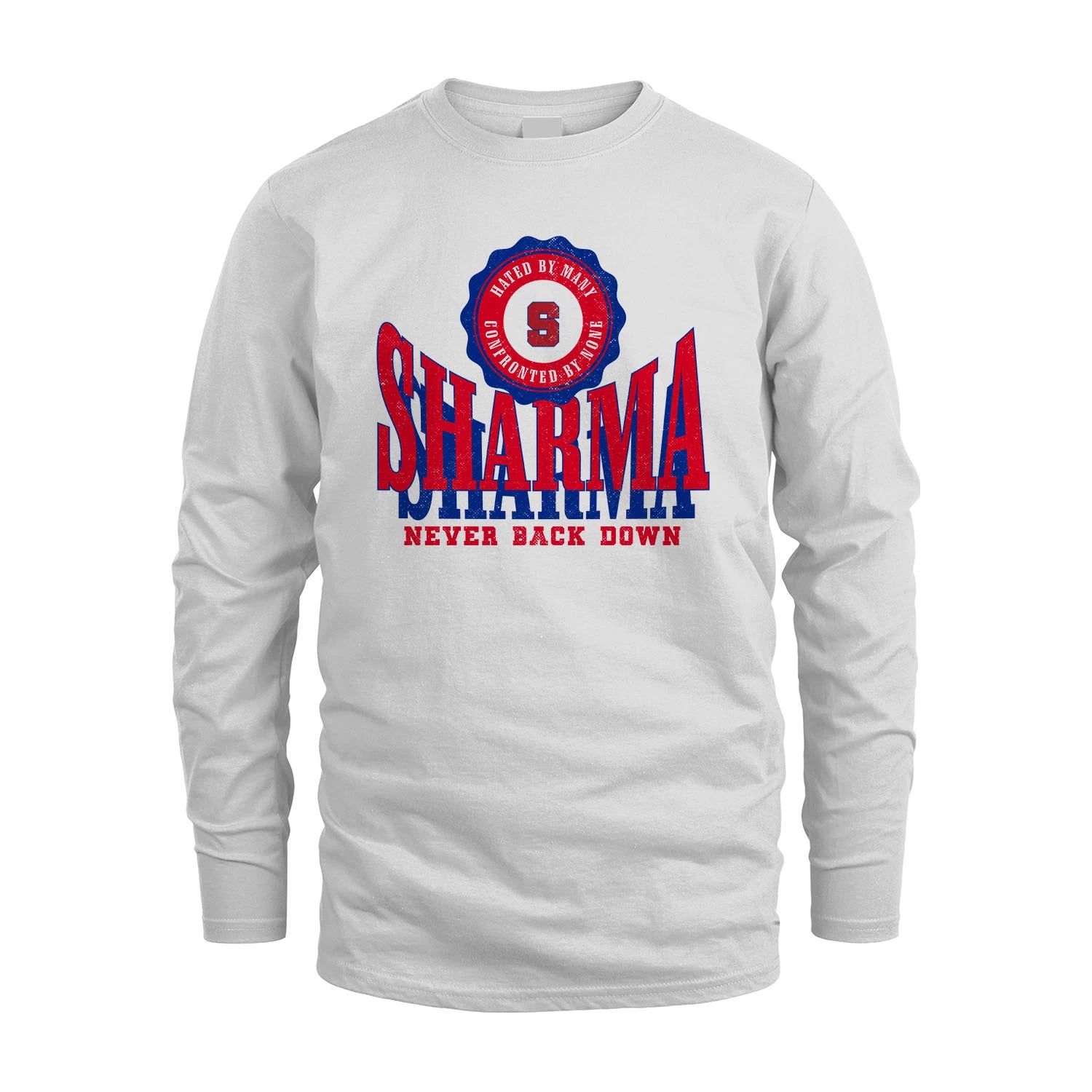 Your Name Never Back Down Shirt SHARMA M1-33