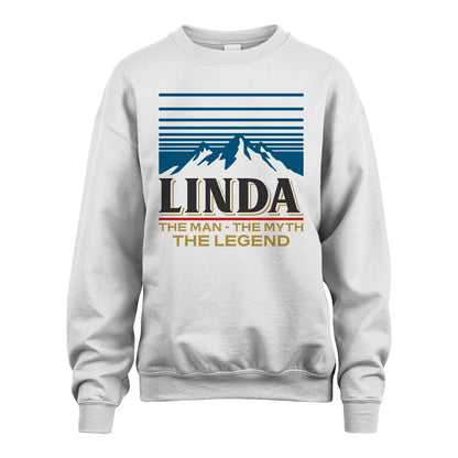 The Man The Myth The Legend Vintage Mountain Shirt LINDA M1-19