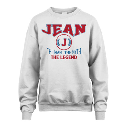 The Man The Myth The Legend Jet Style Shirt JEAN M1-9