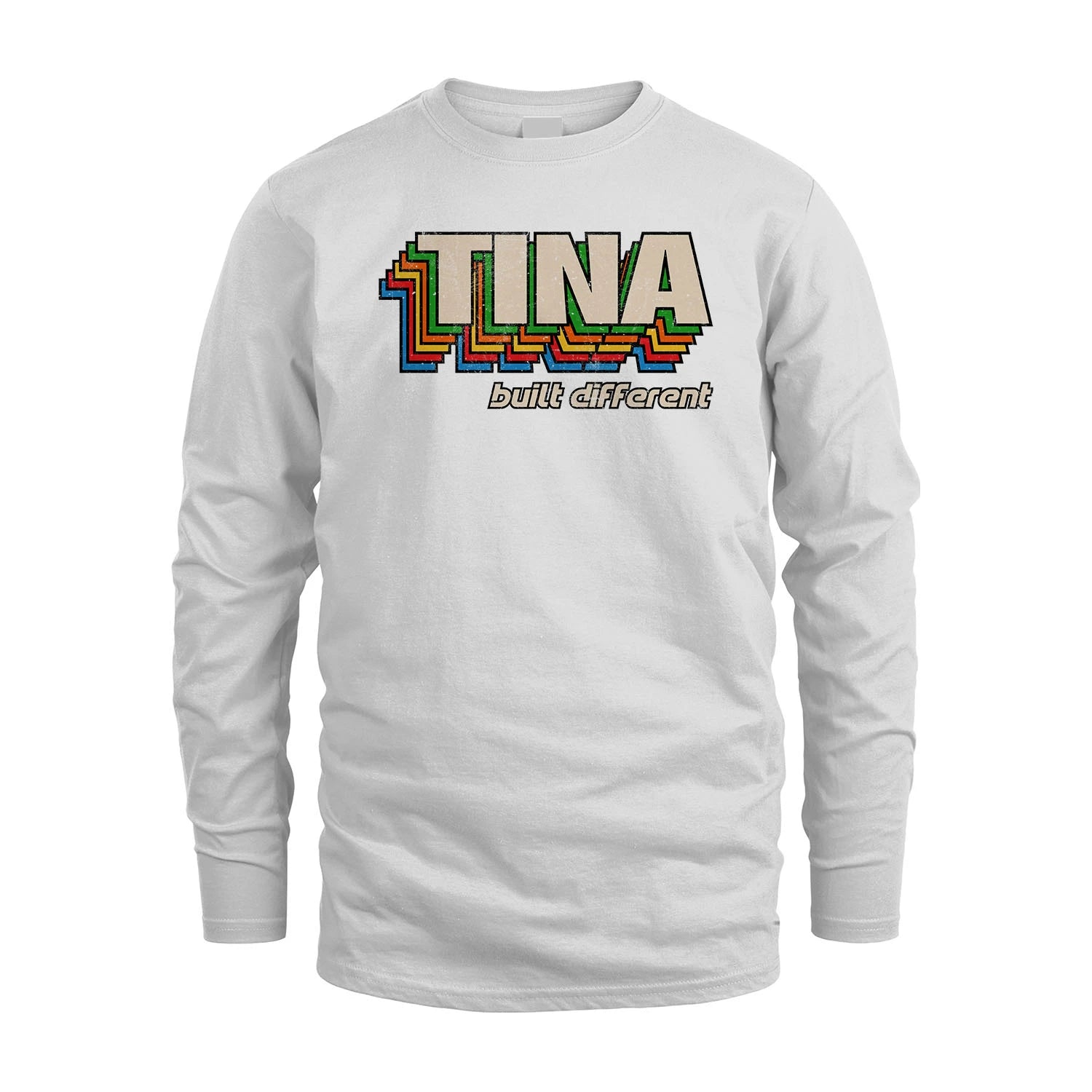 Your Name Built Different Retro Shirt TINA M1-26
