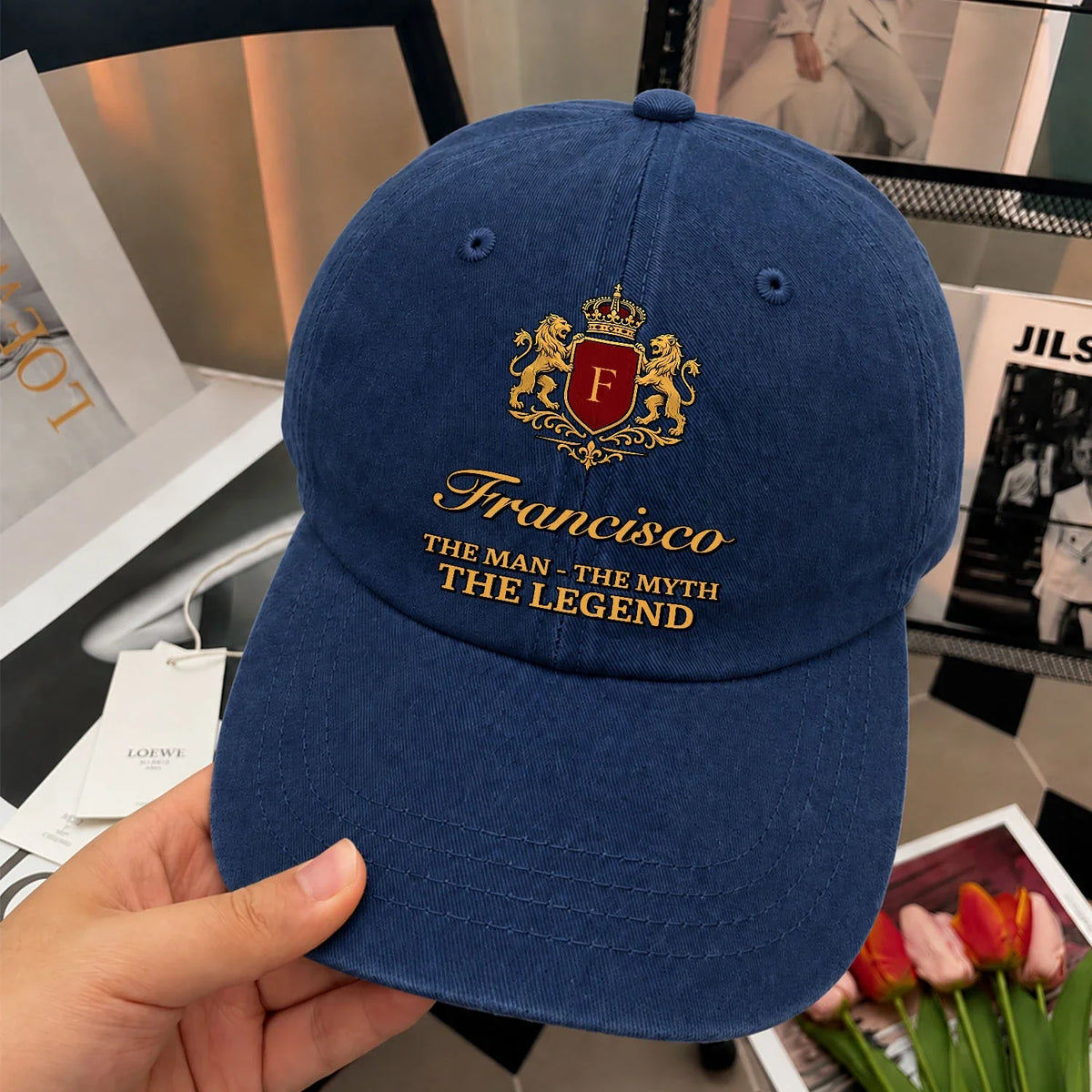 The Man The Myth The Legend Royal Blue Cap FRANCISCO 13K1 C49PF