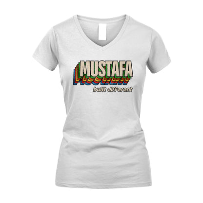 Your Name Built Different Retro Shirt MUSTAFA M1-26