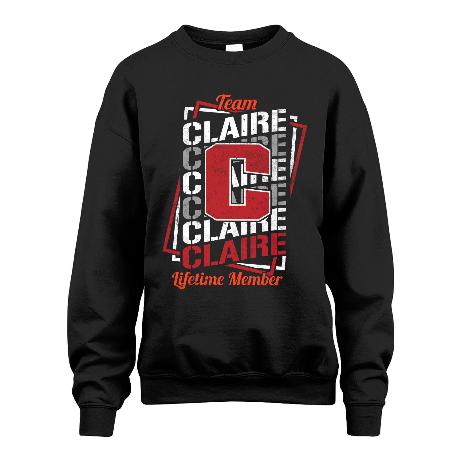 Team Your Name Lifetime Member Sporty Shirt CLAIRE M1-25