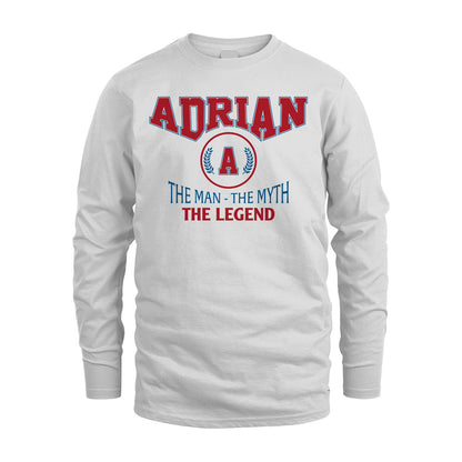 The Man The Myth The Legend Jet Style Shirt ADRIAN M1-9