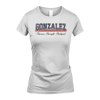 The Man The Myth The Legend Vintage Shirt GONZALEZ M1-6