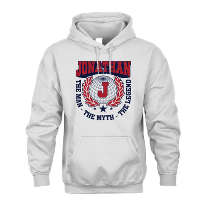 The Man The Myth The Legend Logo Shirt JONATHAN M1-30