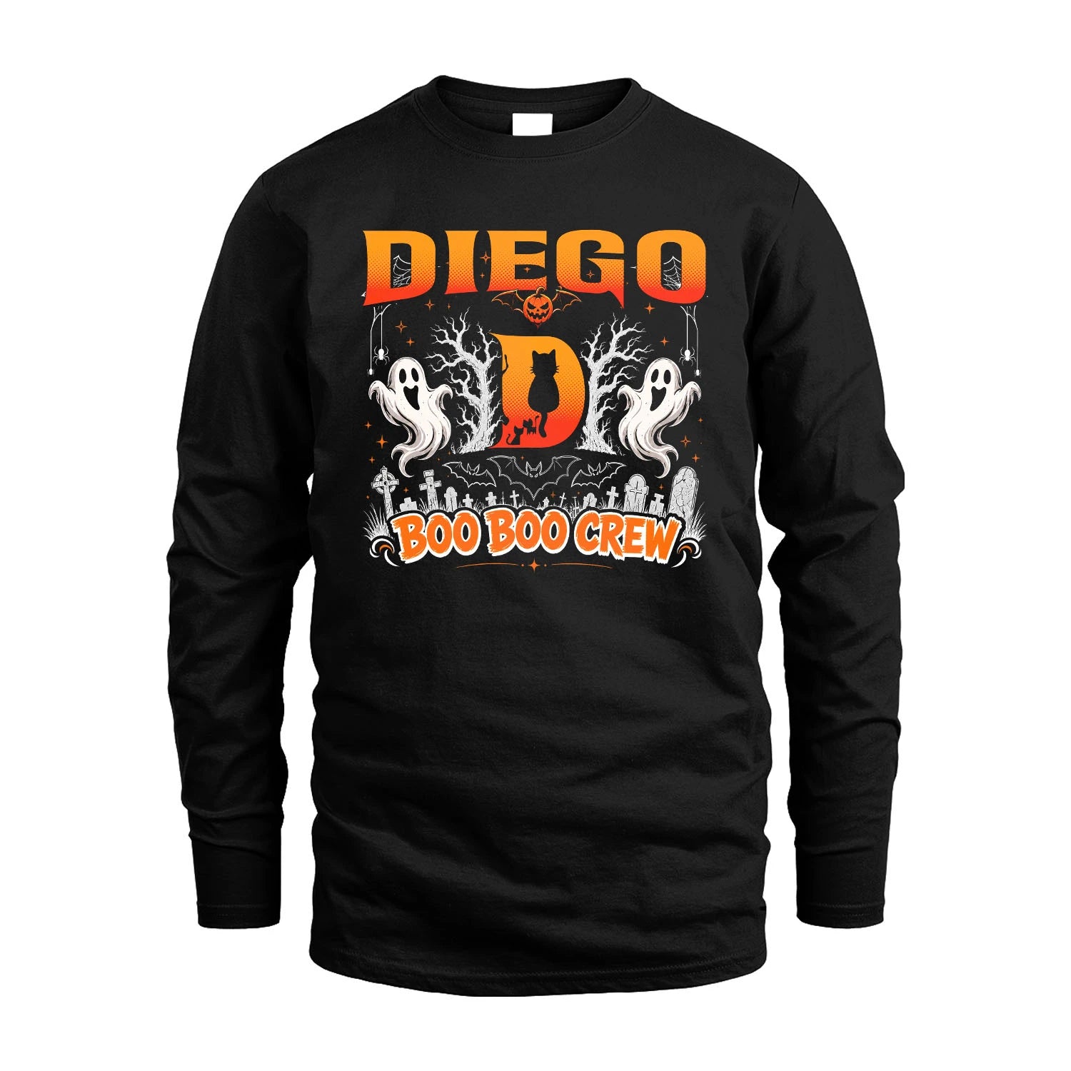 Boo Boo Crew Halloween Custom Name Shirt DIEGO M1-28