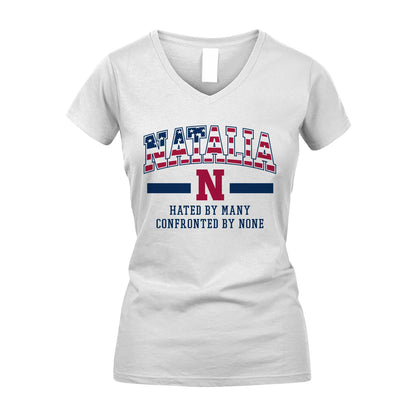 Hated By Many Confronted By None America Shirt NATALIA M1-10
