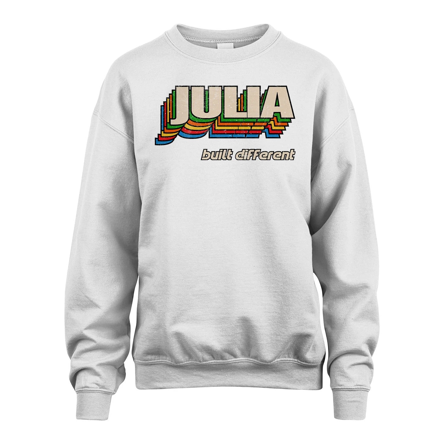 Your Name Built Different Retro Shirt JULIA M1-26