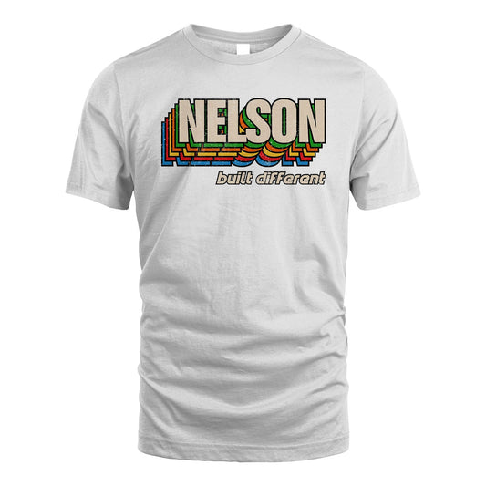 Your Name Built Different Retro Shirt NELSON M1-26