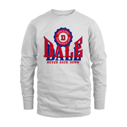 Your Name Never Back Down Shirt DALE M1-33