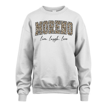 Live Laugh Love Custom Name With Leopard Pattern Shirt MORENO M1-13