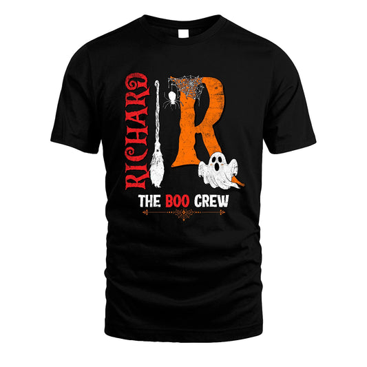 The Boo Crew Halloween With Your Name Shirt RICHARD M1-23