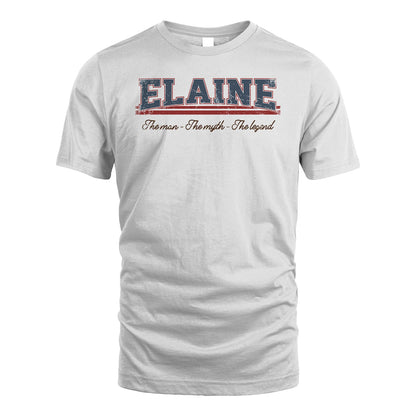 The Man The Myth The Legend Vintage Shirt ELAINE M1-6