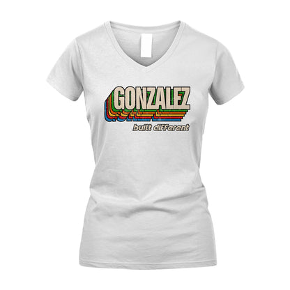 Your Name Built Different Retro Shirt GONZALEZ M1-26