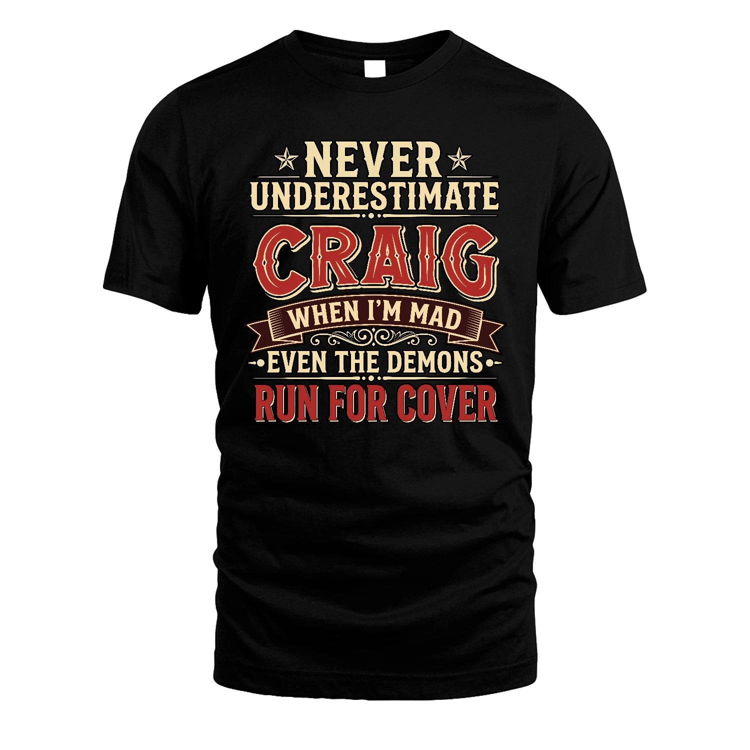 Never Underestimate When I'm Mad Shirt CRAIG M1-4