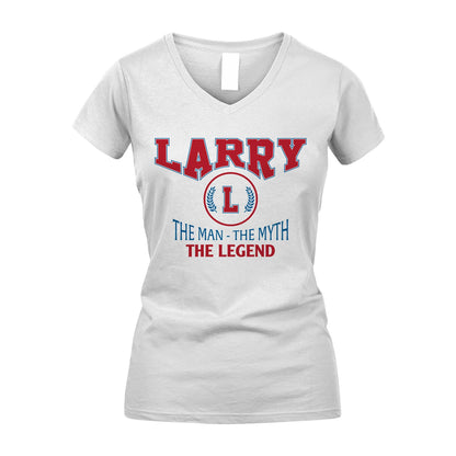 The Man The Myth The Legend Jet Style Shirt LARRY M1-9