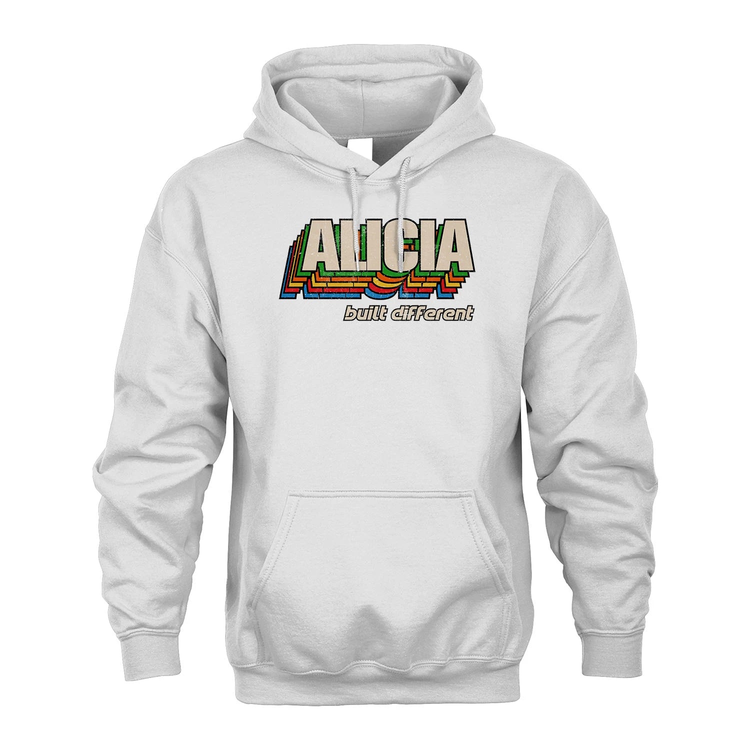 Your Name Built Different Retro Shirt ALICIA M1-26