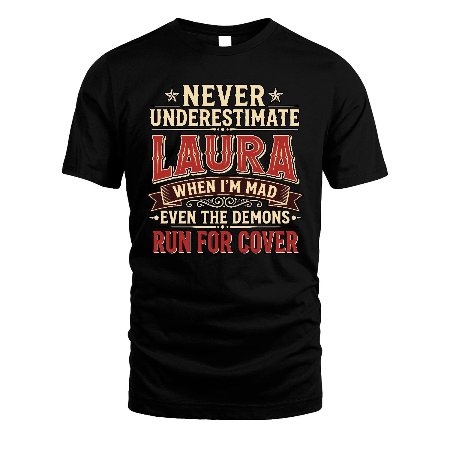 Never Underestimate When I'm Mad Shirt LAURA M1-4