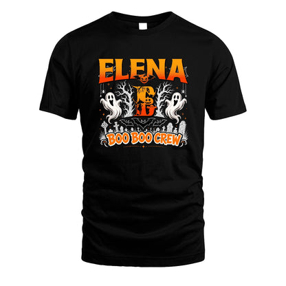 Boo Boo Crew Halloween Custom Name Shirt ELENA M1-28