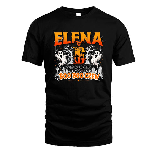 Boo Boo Crew Halloween Custom Name Shirt ELENA M1-28