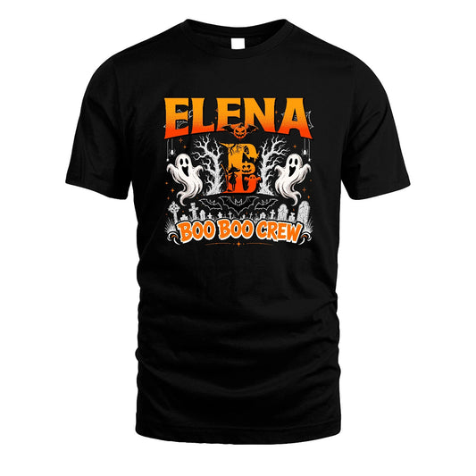 Boo Boo Crew Halloween Custom Name Shirt ELENA M1-28