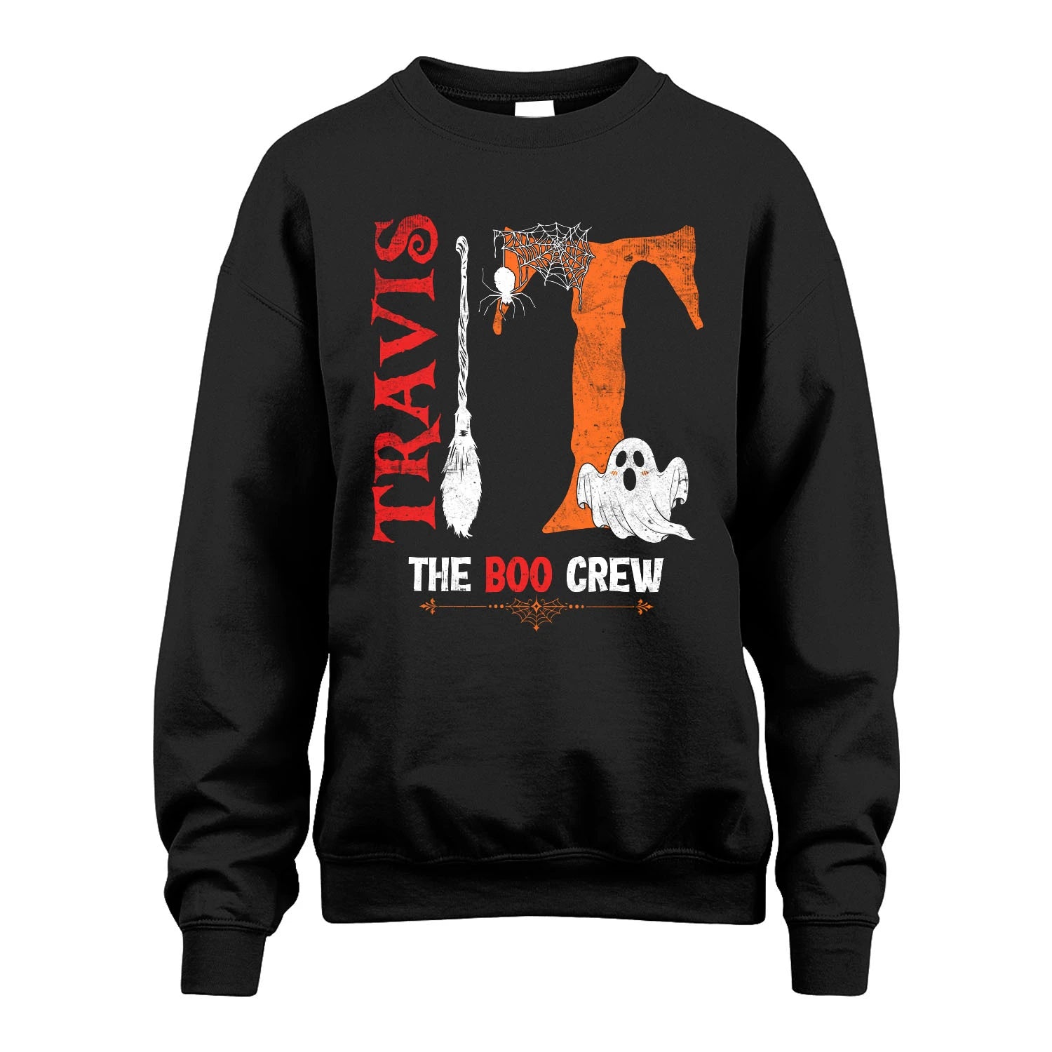 The Boo Crew Halloween With Your Name Shirt TRAVIS M1-23