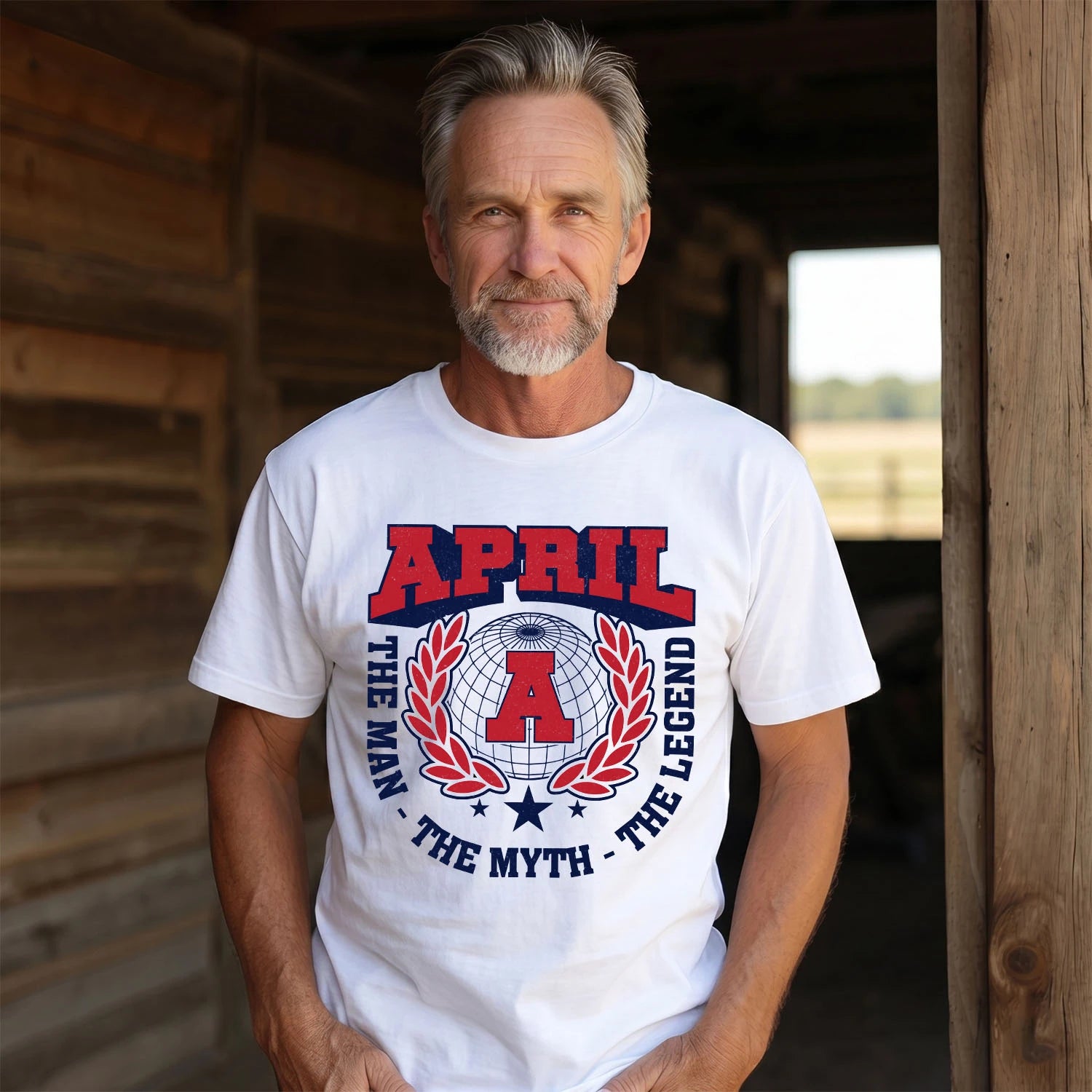 The Man The Myth The Legend Logo Shirt APRIL M1-30