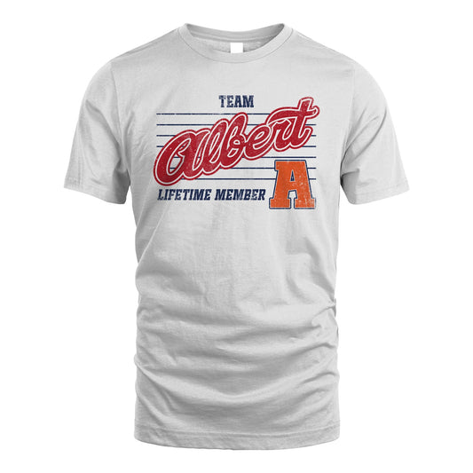 Team Your Name Lifetime Member Vintage Shirt ALBERT M1-24