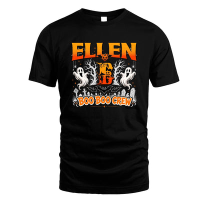Boo Boo Crew Halloween Custom Name Shirt ELLEN M1-28