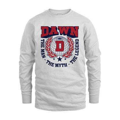 The Man The Myth The Legend Logo Shirt DAWN M1-30