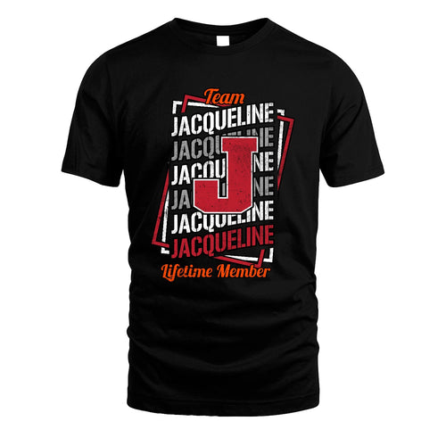 Team Your Name Lifetime Member Sporty Shirt JACQUELINE M1-25