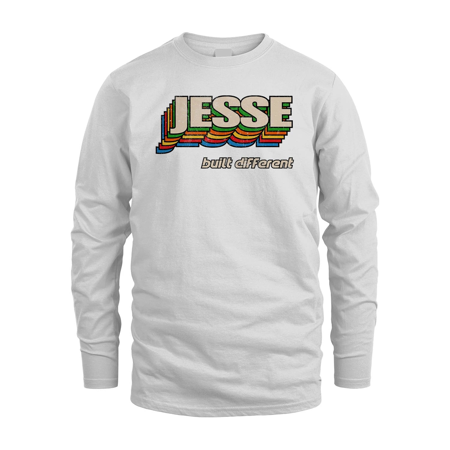 Your Name Built Different Retro Shirt JESSE M1-26