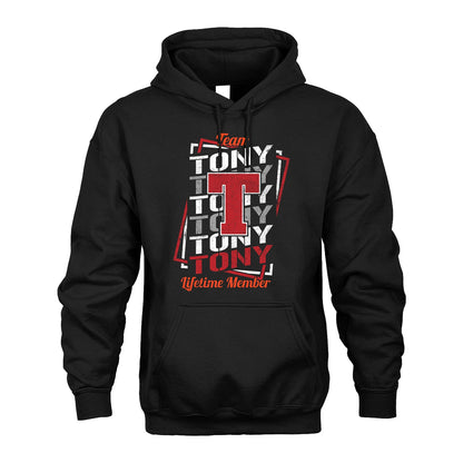 Team Your Name Lifetime Member Sporty Shirt TONY M1-25