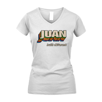 Your Name Built Different Retro Shirt JUAN M1-26