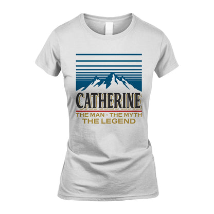 The Man The Myth The Legend Vintage Mountain Shirt CATHERINE M1-19