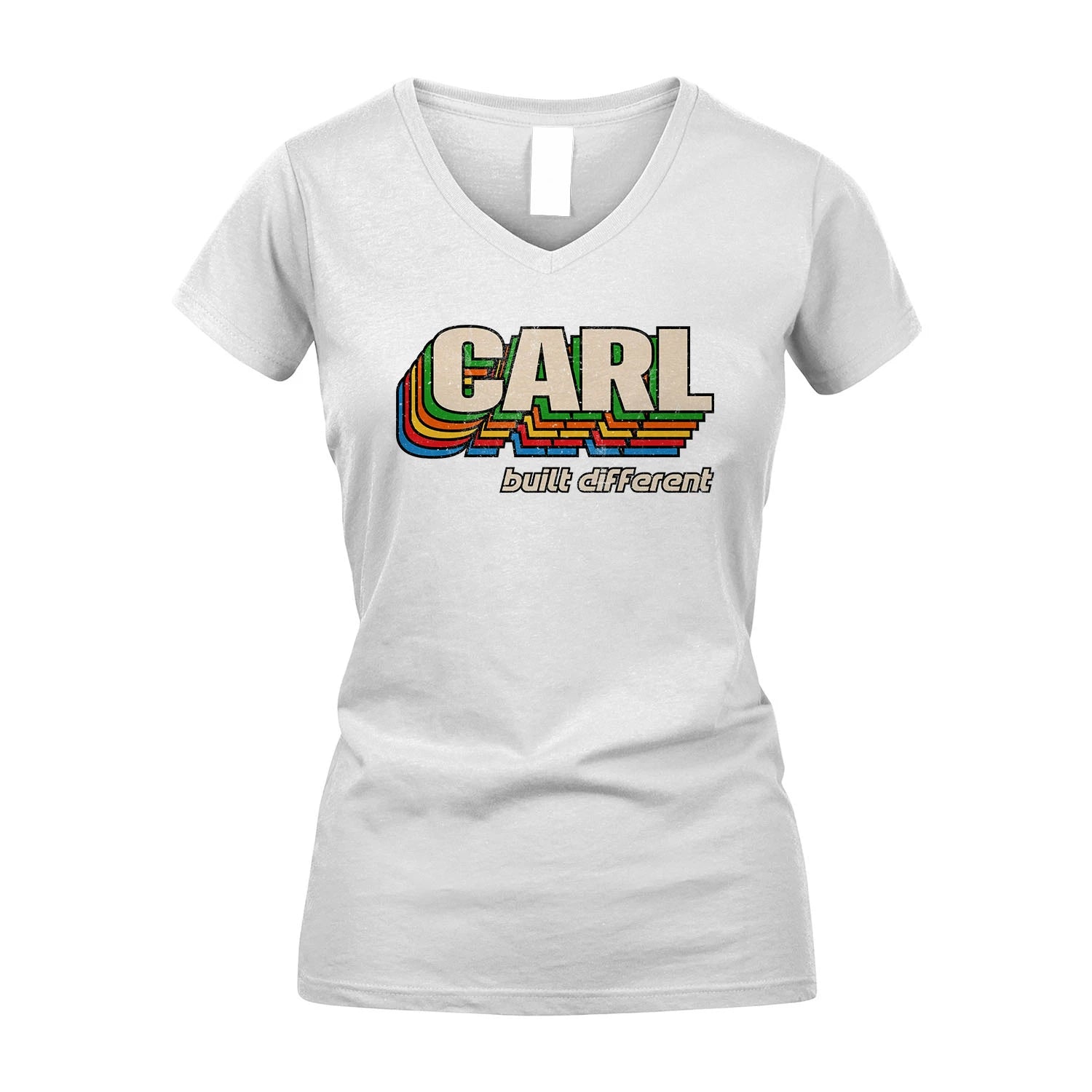 Your Name Built Different Retro Shirt CARL M1-26