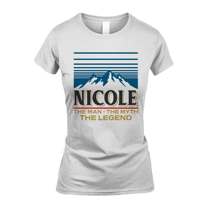 The Man The Myth The Legend Vintage Mountain Shirt NICOLE M1-19