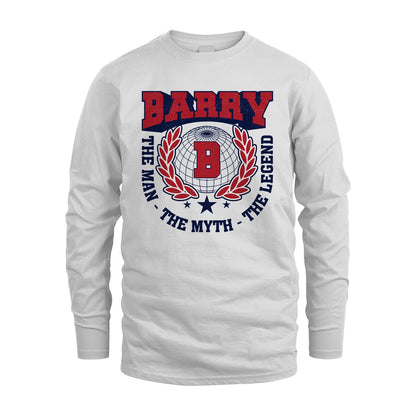 The Man The Myth The Legend Logo Shirt BARRY M1-30