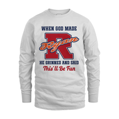 God Made Your Name Custom Shirt RYAN M1-16