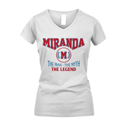 The Man The Myth The Legend Jet Style Shirt MIRANDA M1-9