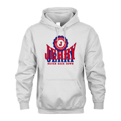 Your Name Never Back Down Shirt JERRY M1-33