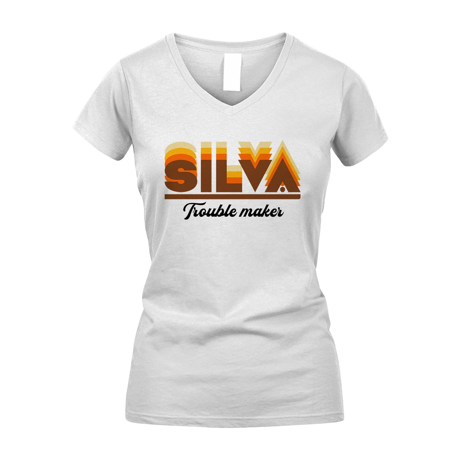 Your Name Trouble Maker Funny Shirt SILVA M1-34