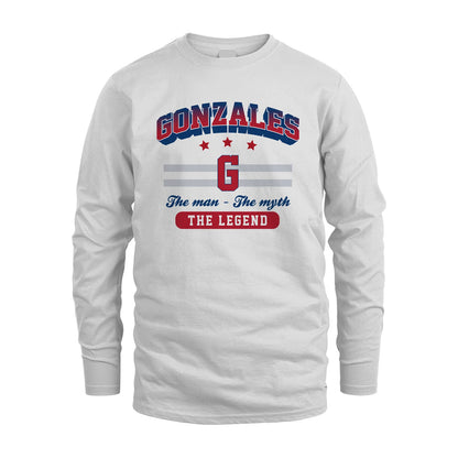 The Man The Myth The Legend With Your Name Shirt GONZALES M1-35